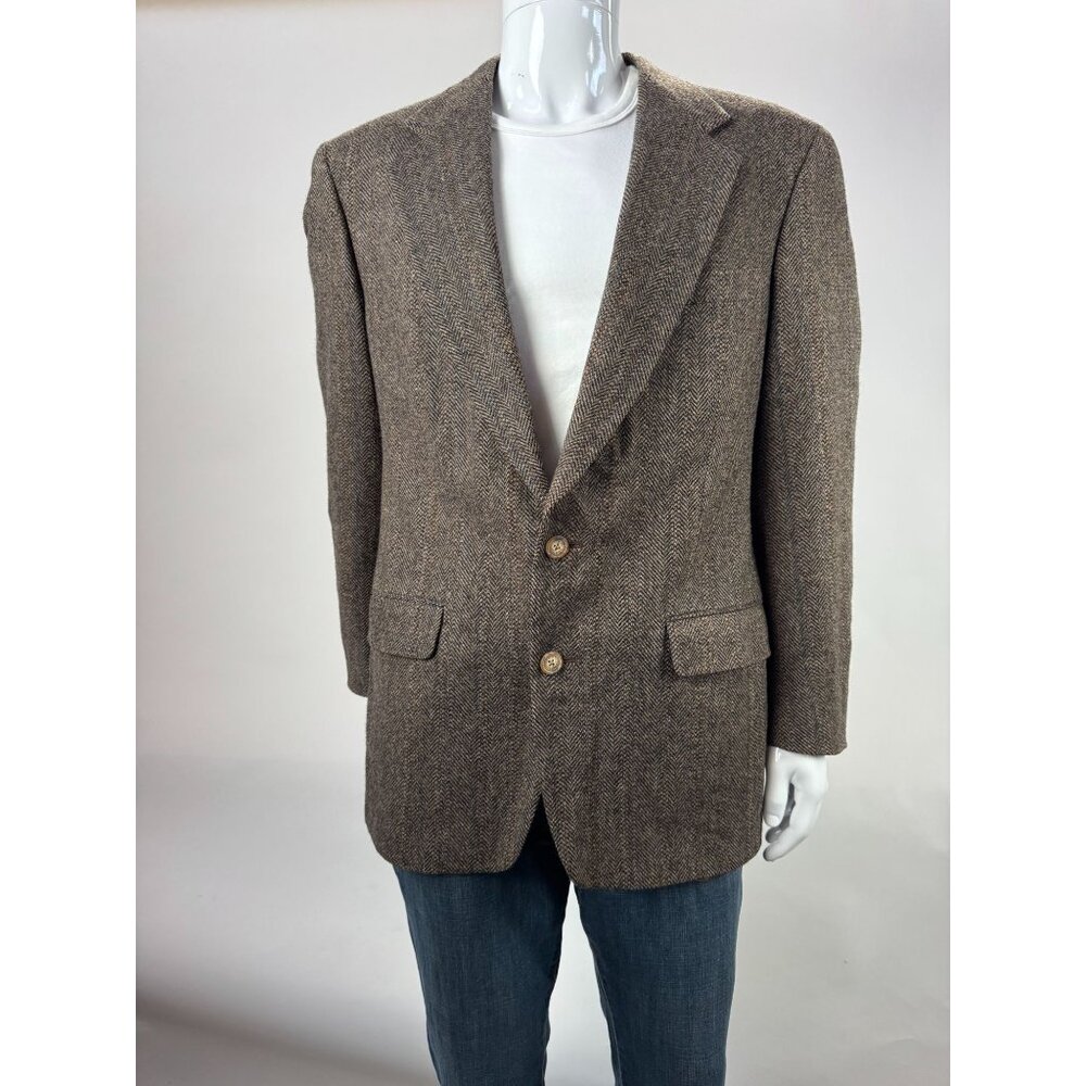 Austin Reed Vintage Herringbone Tweed Blazer Jacket Expressly For Dillards